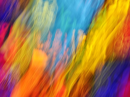 Abstract light pattern (made by moving camera with slow shutter speed)の写真素材
