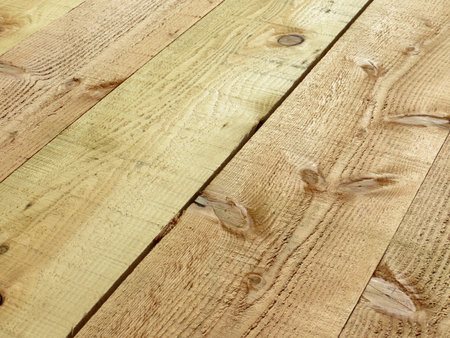 Closeup of rough cut wooden planks for background