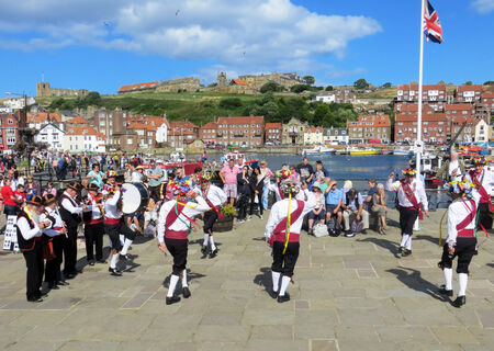 Group of Morris Dancers at Whitby music festival のeditorial素材