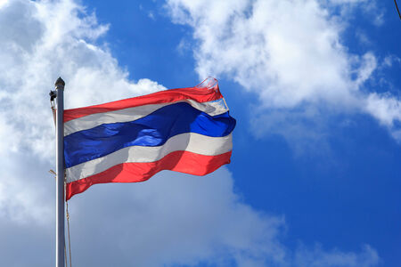 Sky Thai flagの写真素材