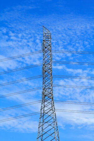 Electrical high-voltage metal pillarの写真素材