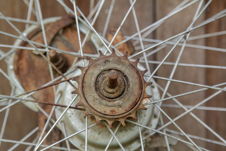  Old Rusty Antique Bicycle の写真素材