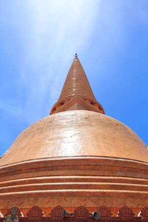 Phra Pathom Chedi, the tallest stupa in the world. It is locatedの写真素材