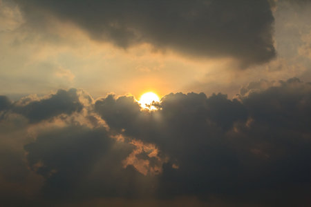The sky and the Sun-headed light.
