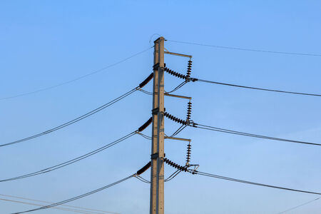 Electric polesの写真素材