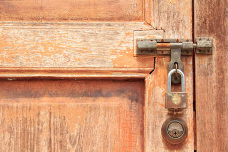 Padlock on gateの写真素材