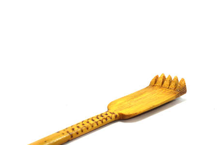 scratching stick made from eco-friendly natural materials helps take care of the body and the itch.の写真素材