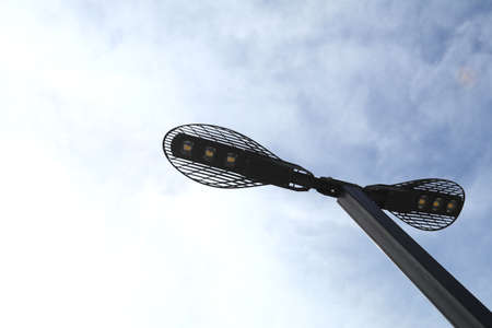 LED bulb lamp is a technology that makes the light more bright with the design of the lamp to have a modern design and decorate the garden to be more beautiful.の写真素材