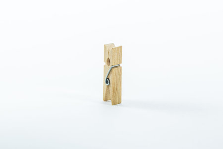 a clothespin to clamp vise.