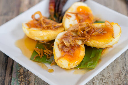 Eggs with Tamarind Sauceの写真素材