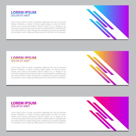 Set of Banner background.business template.modern designのイラスト素材
