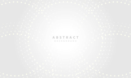 Abstract 3D circle paper cut layer white background. Elegant circle shape design.のイラスト素材