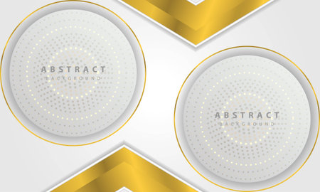 Modern abstract gold line silver background vector. Elegant concept design vector. Vector design template for use frame, cover, banner, cardのイラスト素材