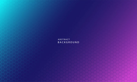 Dynamic simple color gradient abstract background with hexagon texture effects. Vector Illustrationのイラスト素材