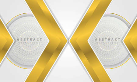 Modern abstract gold line silver background vector. Elegant concept design vector. Vector design template for use frame, cover, banner, cardのイラスト素材