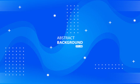 Abstract blue liquid color background.Wavy geometric background.のイラスト素材