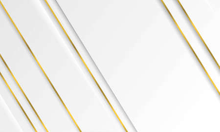 abstract white background vector. Elegant concept design vector. Texture with gold line element decoration.のイラスト素材
