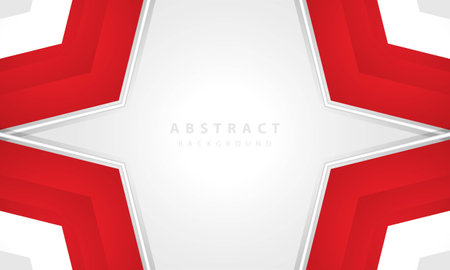 Modern vector abstract red and white stripes on white background. Elegant concept design vector design template for frame, cover, banner, card useのイラスト素材