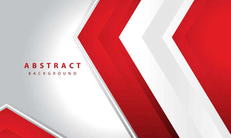 Modern vector abstract red and white stripes on white background. Elegant concept design vector design template for frame, cover, banner, card useのイラスト素材