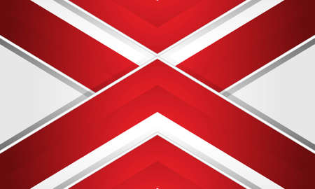 Modern vector abstract red and white stripes on white background. Elegant concept design vector design template for frame, cover, banner, card useのイラスト素材