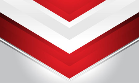 Modern vector abstract red and white stripes on white background. Elegant concept design vector design template for frame, cover, banner, card useのイラスト素材