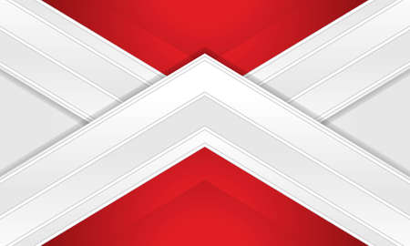 Modern vector abstract red and white stripes on white background. Elegant concept design vector design template for frame, cover, banner, card useのイラスト素材