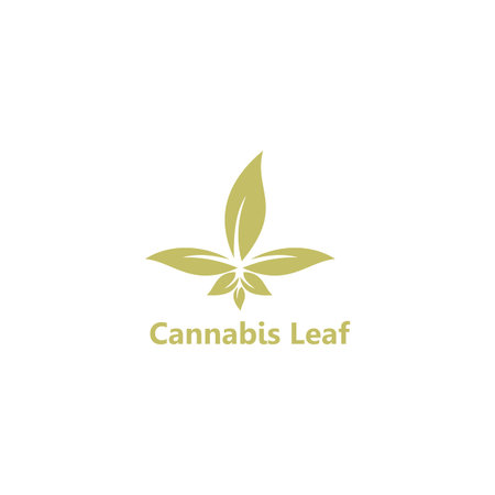 Cannabis Logo Template vector design illustrationのイラスト素材
