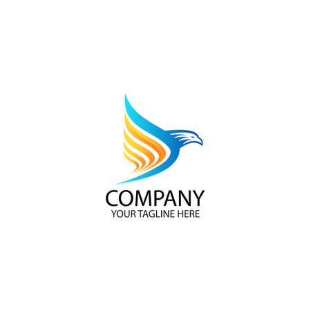 Eagle Bird Logo Vector Template. Business Logo Conceptのイラスト素材