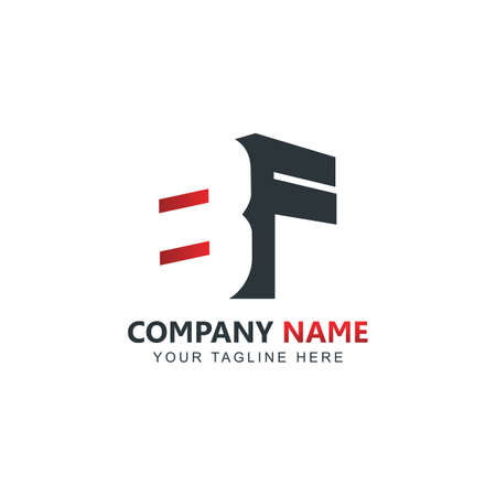 designs logo of bf initial perfect for company logoのイラスト素材