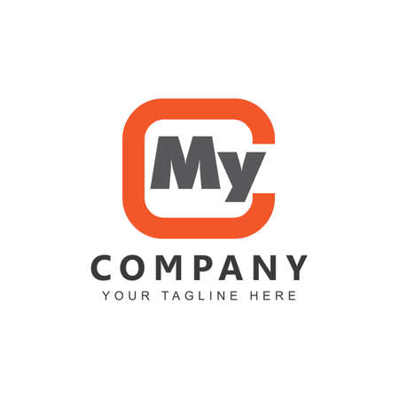 Initial CMY Logo Design Vectorのイラスト素材