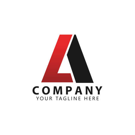 Letter AL logo icon design template elements - vector sign.のイラスト素材