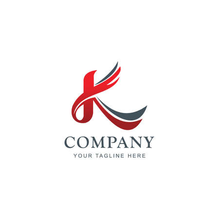 Initial K Logo Design inspiration vectorのイラスト素材