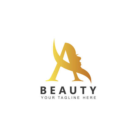 Letter A cosmetic Logo Design Inspirationのイラスト素材