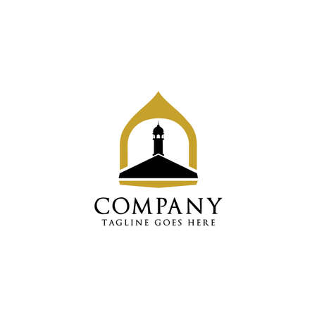 Mosque Tower Logo Designのイラスト素材