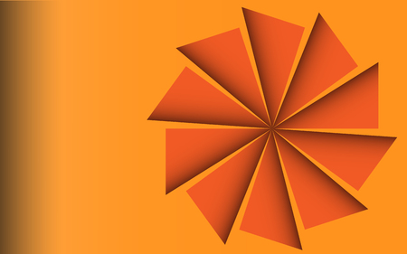 Abstract Orange turbine backgroundのイラスト素材