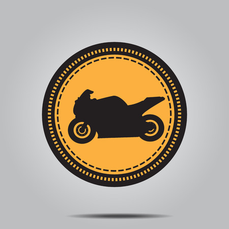 Motorcycle icon 4 , vector illustrationのイラスト素材