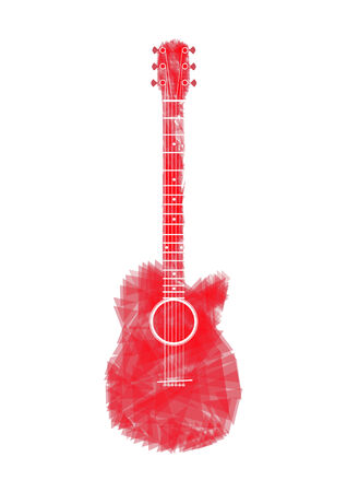 red Guitarのイラスト素材