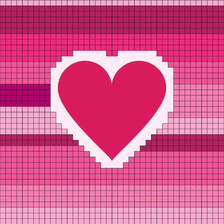 Heart  Pixelのイラスト素材