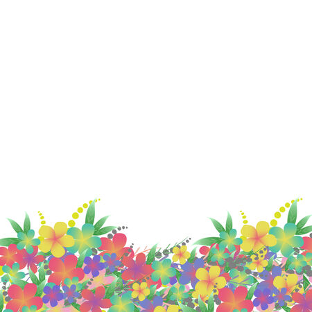 Flower bouquet greeting card backgroundのイラスト素材