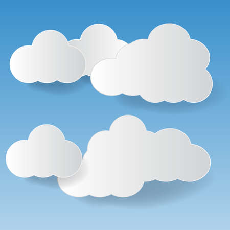 Vector clouds collectionのイラスト素材