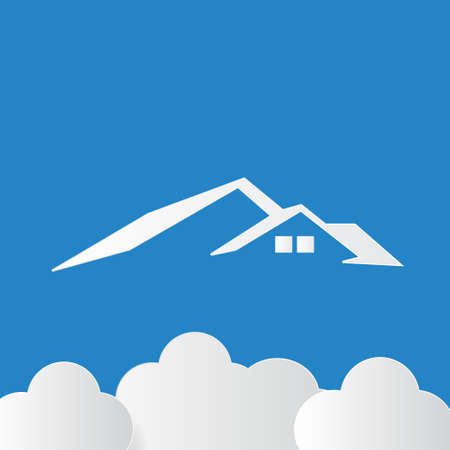 house cloudのイラスト素材
