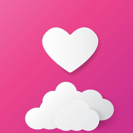 heart  cloudのイラスト素材