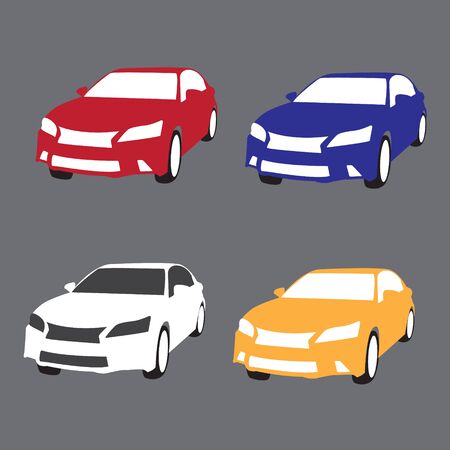 Car  icon set  symbol - vector illustrationのイラスト素材