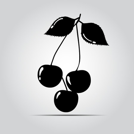 cherry iconのイラスト素材