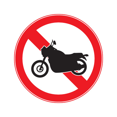 No motorcycle signのイラスト素材