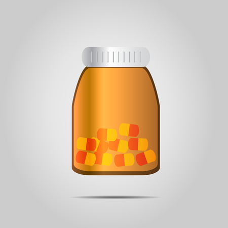 medicine bottle glass bottles - vector illustrationのイラスト素材