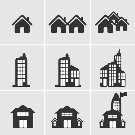 house  building iconのイラスト素材