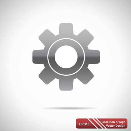 Gear icon  Vector illustrationのイラスト素材