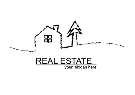 House logo designのイラスト素材