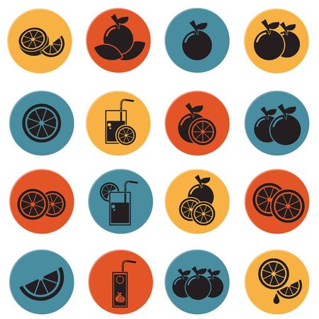 orange iconのイラスト素材